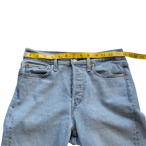 Levi's Wedgie Fit Ankle Jeans Light Wash Cotton Denim Button Fly Women's size 27 - Picture 14 of 16